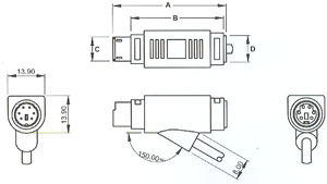 MINI DIN ADAPTER