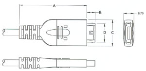 MOLDED TYPE MULTI POLE CONNECTOR