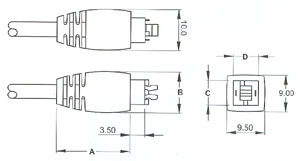 TYPE B CELLULAR PHONE/BATTERY CHARGER PLUG