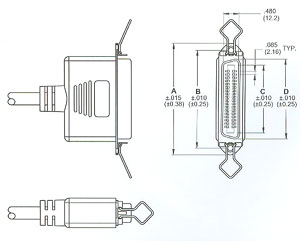 female centronic connector (moled type)