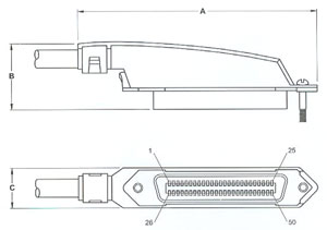 male LOW PROFILE HOOD CONNECTOR