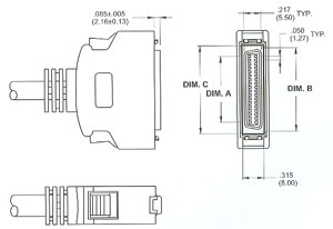 female HIGH DENSITY CONNECTOR